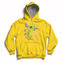 Bloom Where You Are Planted Inspirational Quote Dragonfly T-shirt, Floral Tee, Dragonfly Gift, Insect Lover Shirt, Springtime Shirt Hoodie - Wonder Print Shop