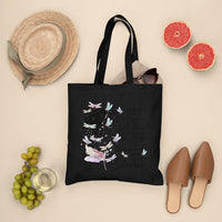 She Whispered Back I Am The Storm Dragonflies Tote Bag for Women, Dragonfly Tote Bag, Dragonfly Gift, Insect Lover, Spiritual Tote Bag Tote Bag - Wonder Print Shop