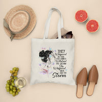 She Whispered Back I Am The Storm Dragonflies Tote Bag for Women, Dragonfly Tote Bag, Dragonfly Gift, Insect Lover, Spiritual Tote Bag Tote Bag - Wonder Print Shop