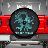 Sexual Assault Awareness Spare Tire Cover End The Stigma Teal Floral Ribbon
