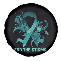 Sexual Assault Awareness Spare Tire Cover End The Stigma Teal Floral Ribbon