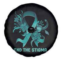 Sexual Assault Awareness Spare Tire Cover End The Stigma Teal Floral Ribbon