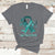 Teal Floral Ribbon Sexual Assault Awareness Month End The Stigma, Sexual Assault Awareness Shirt T-Shirt - Wonder Print Shop