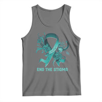 Sexual Assault Awareness Tank Top End The Stigma Teal Floral Ribbon