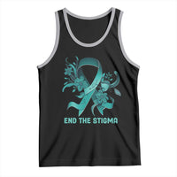 Sexual Assault Awareness Tank Top End The Stigma Teal Floral Ribbon