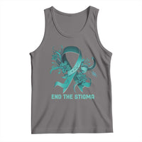 Sexual Assault Awareness Tank Top End The Stigma Teal Floral Ribbon