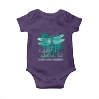 Sexual Assault Awareness Baby Onesie In April We Wear Teal Ribbon Butterfly