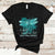 In April We Wear Teal Sexual Assault Awareness Month Teal Ribbon Butterfly, Sexual Assault Awareness Shirt T-Shirt - Wonder Print Shop