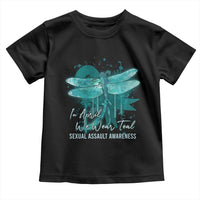 Sexual Assault Awareness Toddler T Shirt In April We Wear Teal Ribbon Butterfly