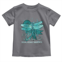 Sexual Assault Awareness Toddler T Shirt In April We Wear Teal Ribbon Butterfly