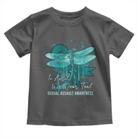 Sexual Assault Awareness Toddler T Shirt In April We Wear Teal Ribbon Butterfly