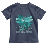 Sexual Assault Awareness Toddler T Shirt In April We Wear Teal Ribbon Butterfly