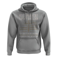 Need Prayer Tap My Shoulder Christian Patriotic Hoodie American Flag Cross Crown of Thorns Matthew 18:20