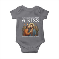 It Started Out With A Kiss Funny Jesus Christian Easter Baby Onesie Judas Betrayal Jesus Faith Message Biblical Humor