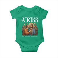 It Started Out With A Kiss Funny Jesus Christian Easter Baby Onesie Judas Betrayal Jesus Faith Message Biblical Humor