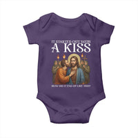 It Started Out With A Kiss Funny Jesus Christian Easter Baby Onesie Judas Betrayal Jesus Faith Message Biblical Humor