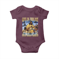 Give Us This Day Our Daily Shred Funny Christian Jesus Rock Baby Onesie Faith Humor Music Lover Inspired Gift