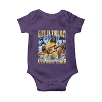 Give Us This Day Our Daily Shred Funny Christian Jesus Rock Baby Onesie Faith Humor Music Lover Inspired Gift