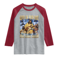 Give Us This Day Our Daily Shred Funny Christian Jesus Rock Raglan Shirt Faith Humor Music Lover Inspired Gift