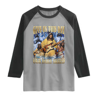 Give Us This Day Our Daily Shred Funny Christian Jesus Rock Raglan Shirt Faith Humor Music Lover Inspired Gift