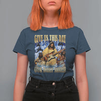 Give Us This Day Our Daily Shred Funny Christian Jesus Rock T Shirt For Women Faith Humor Music Lover Inspired Gift