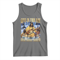 Give Us This Day Our Daily Shred Funny Christian Jesus Rock Tank Top Faith Humor Music Lover Inspired Gift