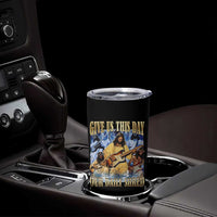 Give Us This Day Our Daily Shred Funny Christian Jesus Rock Tumbler Cup Faith Humor Music Lover Inspired Gift