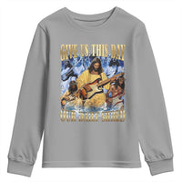 Give Us This Day Our Daily Shred Funny Christian Jesus Rock Youth Sweatshirt Faith Humor Music Lover Inspired Gift
