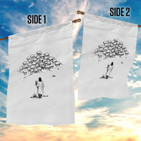 Jesus The Good Shepherd Minimalist Christian Garden Flag Sheep Flock Faith Spiritual Inspirational Gift