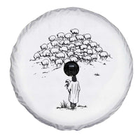 Jesus The Good Shepherd Minimalist Christian Spare Tire Cover Sheep Flock Faith Spiritual Inspirational Gift