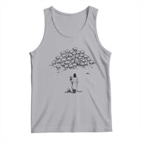 Jesus The Good Shepherd Minimalist Christian Tank Top Sheep Flock Faith Spiritual Inspirational Gift