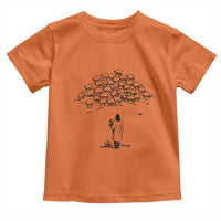 Jesus The Good Shepherd Minimalist Christian Toddler T Shirt Sheep Flock Faith Spiritual Inspirational Gift