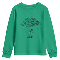 Jesus The Good Shepherd Minimalist Christian Youth Sweatshirt Sheep Flock Faith Spiritual Inspirational Gift