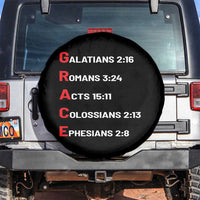 GRACE Christian Scripture Acronym Spare Tire Cover Bible Verses Galatians Romans Acts Colossians Ephesians Faith Message Gift