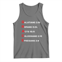 GRACE Christian Scripture Acronym Tank Top Bible Verses Galatians Romans Acts Colossians Ephesians Faith Message Gift