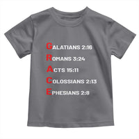 GRACE Christian Scripture Acronym Toddler T Shirt Bible Verses Galatians Romans Acts Colossians Ephesians Faith Message Gift