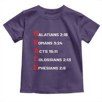 GRACE Christian Scripture Acronym Toddler T Shirt Bible Verses Galatians Romans Acts Colossians Ephesians Faith Message Gift
