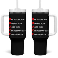 GRACE Christian Scripture Acronym Tumbler With Handle Bible Verses Galatians Romans Acts Colossians Ephesians Faith Message Gift
