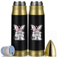 Cute Easter Bunny with Heart Glasses Pink Bow Bullet Tumbler Adorable Rabbit Love Aesthetic Gift