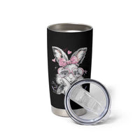 Cute Easter Bunny with Heart Glasses Pink Bow Tumbler Cup Adorable Rabbit Love Aesthetic Gift