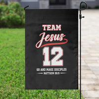 Team Jesus 12 Christian Sports Style Garden Flag Go And Make Disciples Matthew 28:19 Faith Athletic Inspired Gift