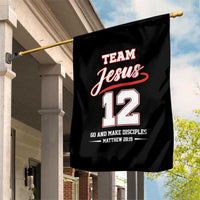 Team Jesus 12 Christian Sports Style Garden Flag Go And Make Disciples Matthew 28:19 Faith Athletic Inspired Gift