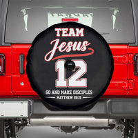 Team Jesus 12 Christian Sports Style Spare Tire Cover Go And Make Disciples Matthew 28:19 Faith Athletic Inspired Gift
