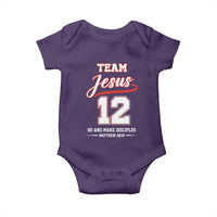 Team Jesus 12 Christian Sports Style Baby Onesie Go And Make Disciples Matthew 28:19 Faith Athletic Inspired Gift