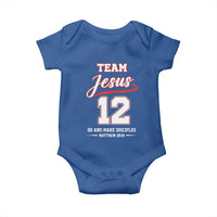 Team Jesus 12 Christian Sports Style Baby Onesie Go And Make Disciples Matthew 28:19 Faith Athletic Inspired Gift