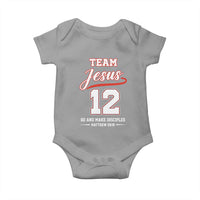 Team Jesus 12 Christian Sports Style Baby Onesie Go And Make Disciples Matthew 28:19 Faith Athletic Inspired Gift