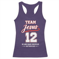 Team Jesus 12 Christian Sports Style Racerback Tank Top Go And Make Disciples Matthew 28:19 Faith Athletic Inspired Gift