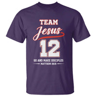 Team Jesus 12 Christian Sports Style T Shirt Go And Make Disciples Matthew 28:19 Faith Athletic Inspired Gift