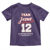 Team Jesus 12 Christian Sports Style Toddler T Shirt Go And Make Disciples Matthew 28:19 Faith Athletic Inspired Gift
