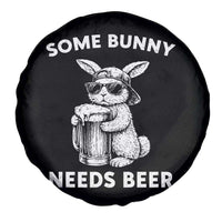 Some Bunny Needs Beer Funny Easter Drinking Humor Spare Tire Cover Cool Rabbit with Sunglasses Graphic Gift